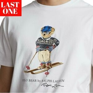 Polo Ralph Lauren Classic Fit Polo Bear Jersey T-Shirt 2XL Skiing Polo RL TShirt